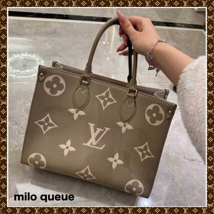 ベージュ系 Louis Vuitton ONTHEGO(ルイヴィトン オンザゴー