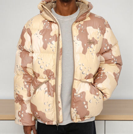 カモフラージュ（迷彩） STUSSY(ステューシー) ダウンジャケット