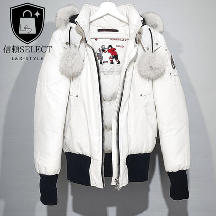 ホワイト（白）系 MOOSE KNUCKLES(ムースナックルズ) ダウンジャケット