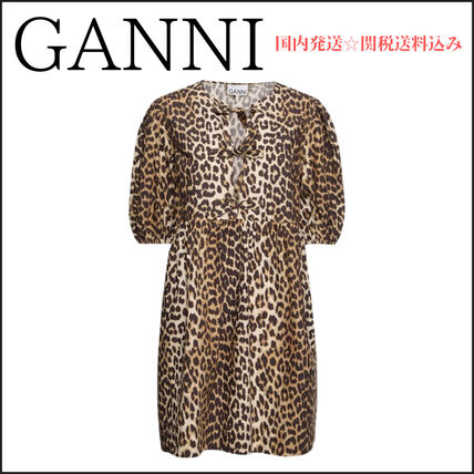 レオパード（ヒョウ柄） Ganni(ガニー) ワンピース・オールインワン