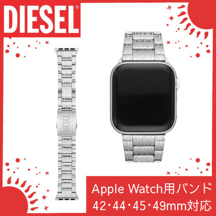 シルバー（銀色）系 DIESEL(ディーゼル) デジタル時計(メンズ