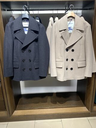 ベージュ系 Burberry(バーバリー) ピーコート(メンズ) - ブランド通販