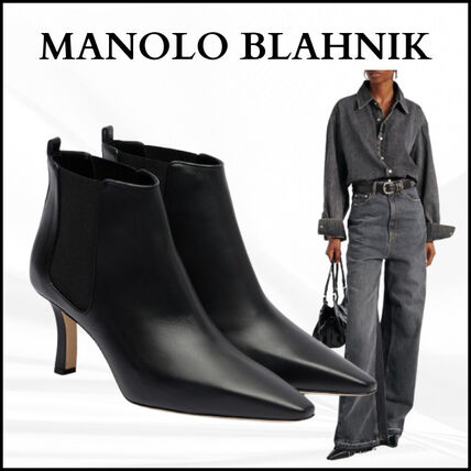 Manolo Blahnik(マノロブラニク) ショートブーツ・ブーティ(レディース