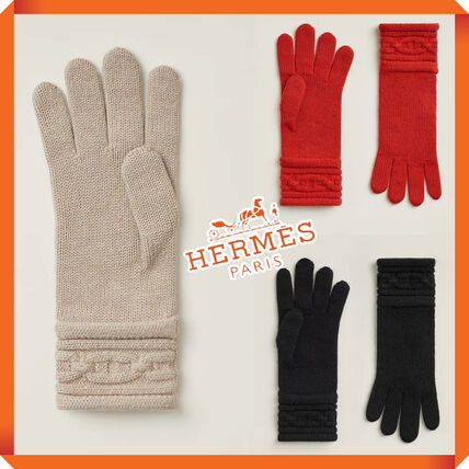 レッド（赤）系 HERMES(エルメス) 手袋(メンズ) - ブランド通販のBUYMA