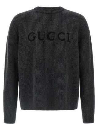 グレー（灰色）系 L GUCCI(グッチ) ニット・セーター(メンズ