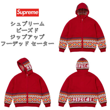 レッド（赤）系 S Supreme(シュプリーム) ニット・セーター(メンズ