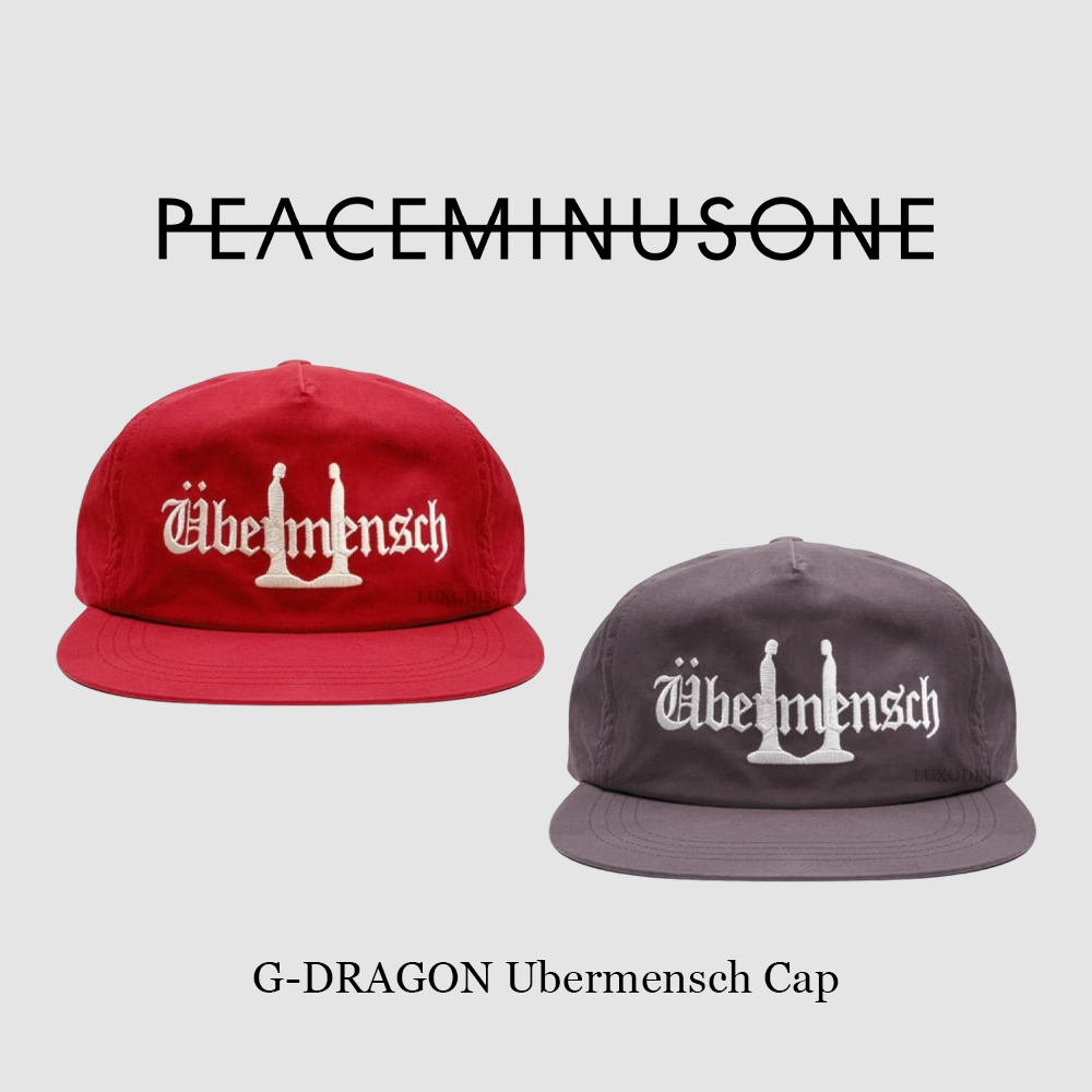 G-DRAGON】 Ubermensch Cap Burgundy Charcoal (peaceminusone