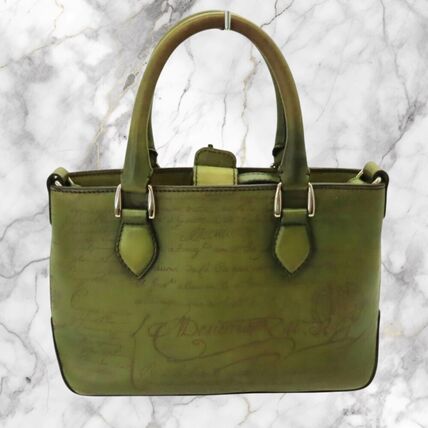 グリーン（緑）系 Berluti(ベルルッティ) トートバッグ(メンズ