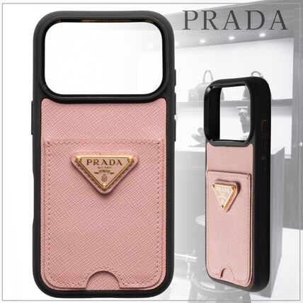 ピンク系 PRADA(プラダ) iPhone・スマホケース(レディース) - ブランド