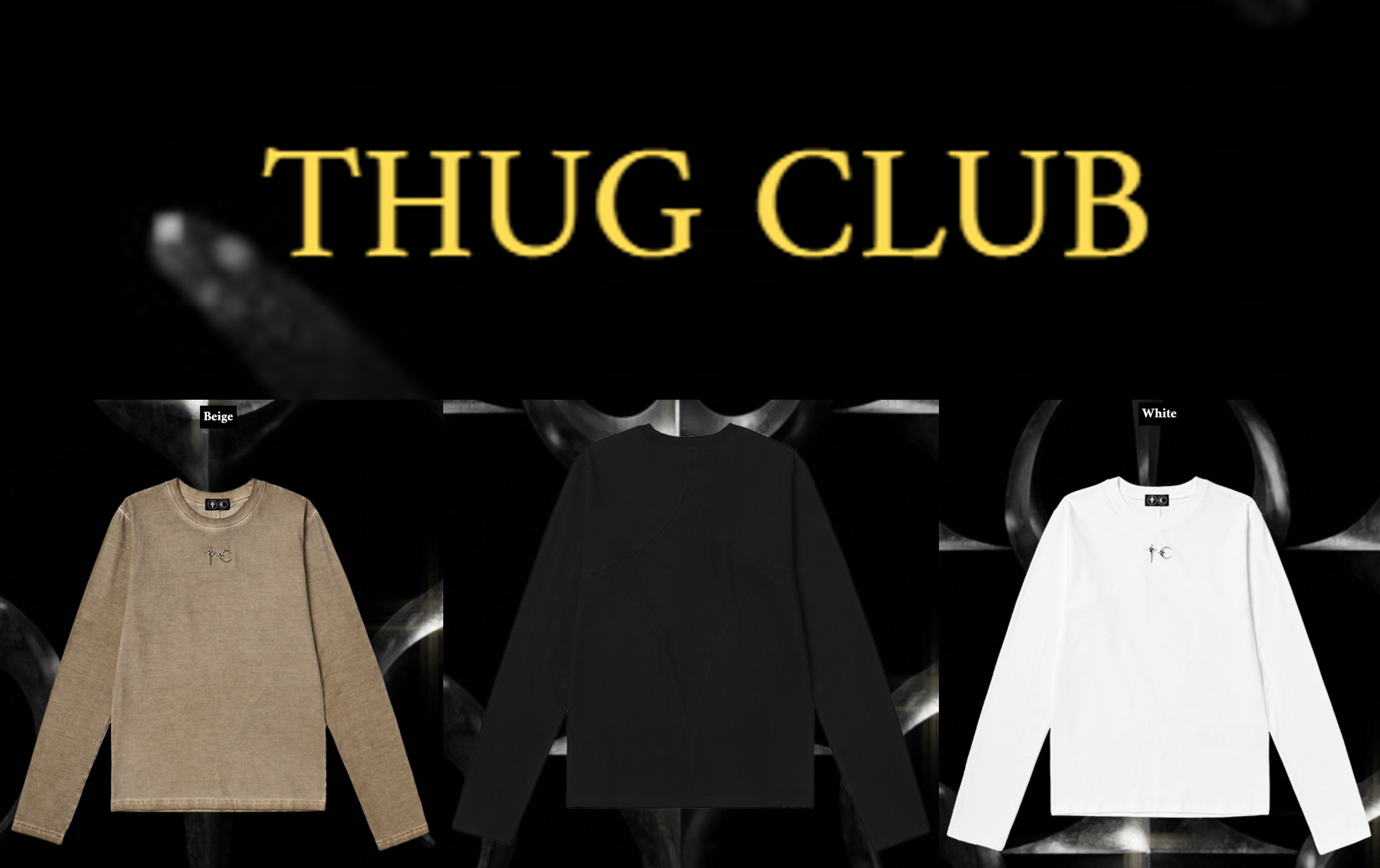 ◇THUG CLUB◇ TC SLEEVE ロンT/ 定番人気 / 正規品 全3色