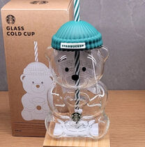 SNSで注目】ラテを注ぐと可愛い！海外スタバのベアリスタ・ガラス製