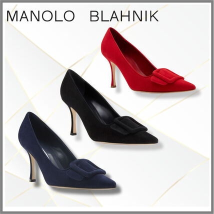 スエード Manolo Blahnik(マノロブラニク) パンプス(レディース