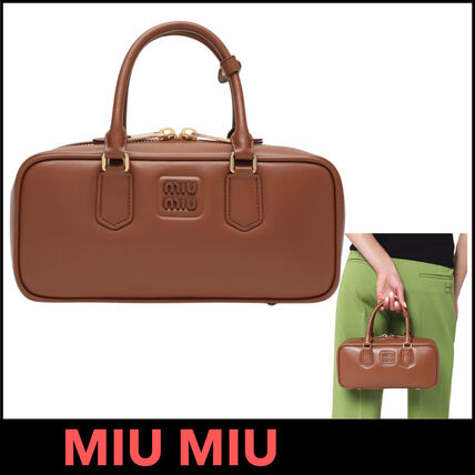 ブラウン（茶色）系 イギリス MiuMiu Arcadie(ミュウミュウ アルカディ