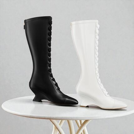 ホワイト（白）系 Dior(ディオール) ロングブーツ(レディース