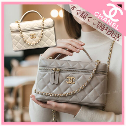 ベージュ系 CHANEL(シャネル) ハンドバッグ(レディース) - ブランド