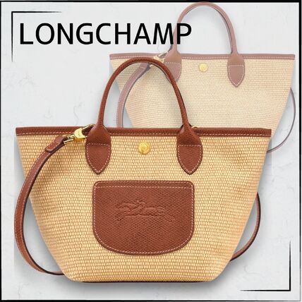 正規品 ロンシャン かごバッグ ル プリアージュ サントロペ ブラウン