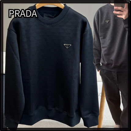 ブラック（黒）系 PRADA(プラダ) スウェット・トレーナー(メンズ