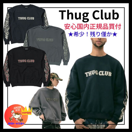 オーバーサイズ Thug Club(サグクラブ) スウェット・トレーナー(メンズ
