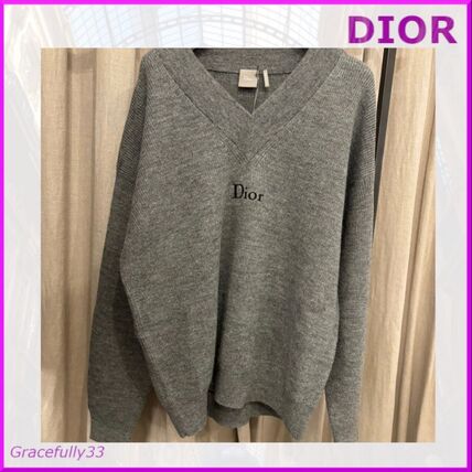 グレー（灰色）系 Dior(ディオール) ニット・セーター(メンズ