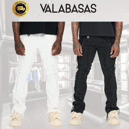 ホワイト（白）系 VALABASAS(ヴァラバサス) デニム・ジーパン(メンズ