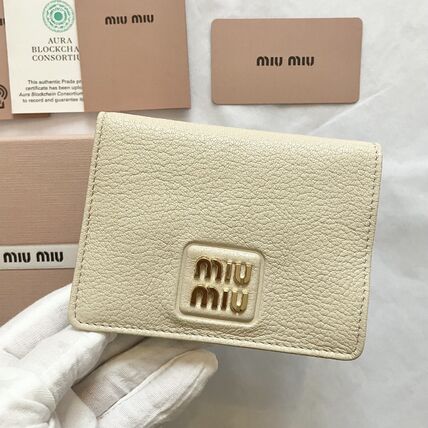 MiuMiu MADRAS(ミュウミュウ マドラス) 折りたたみ財布(レディース