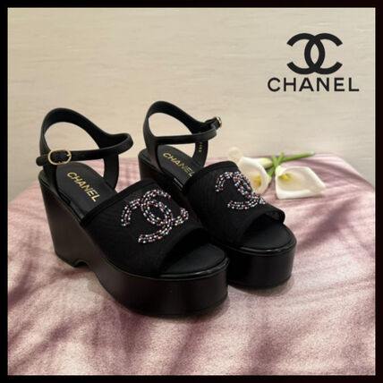 24.5cm CHANEL(シャネル) サンダル・ミュール(レディース) - ブランド