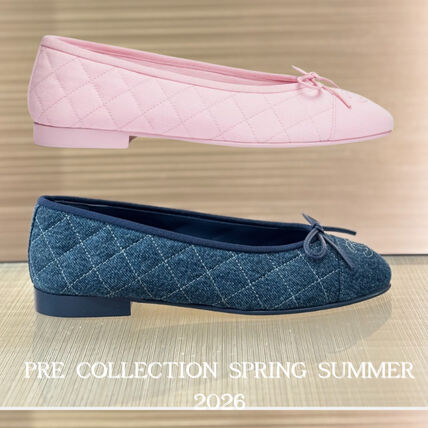 ネイビー（紺）系 CHANEL(シャネル) バレエシューズ(レディース