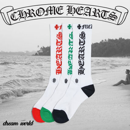 ホワイト（白）系 CHROME HEARTS(クロムハーツ) 靴下・ソックス(メンズ