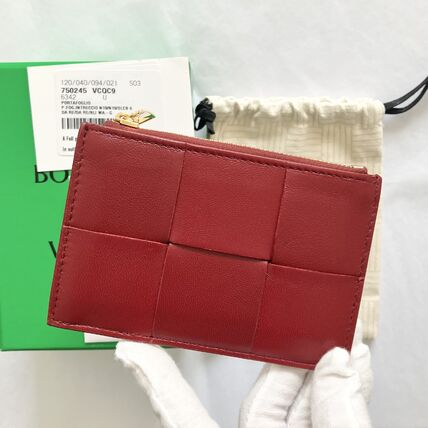 レッド（赤）系 BOTTEGA VENETA(ボッテガヴェネタ) カードケース・名刺