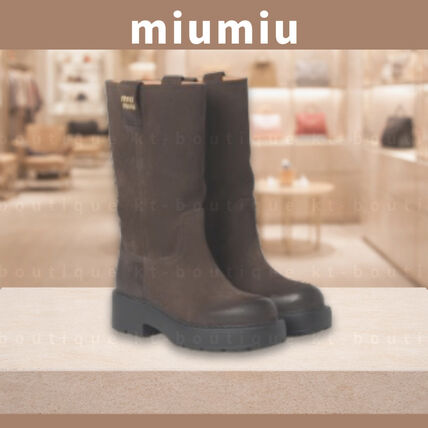 MiuMiu(ミュウミュウ) ロングブーツ(レディース) - ブランド通販のBUYMA