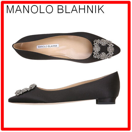 Manolo Blahnik Hangisi(マノロブラニク) フラットシューズ(レディース