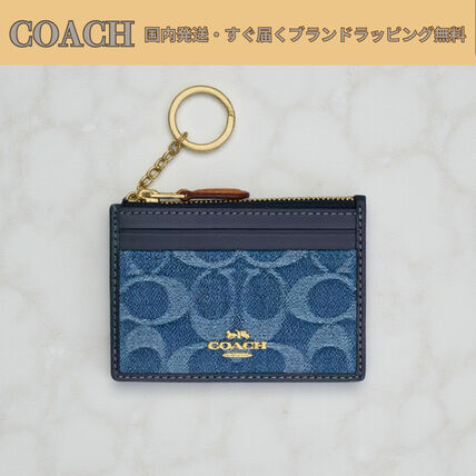 ブルー（青）系 Coach(コーチ) カードケース・名刺入れ(レディース