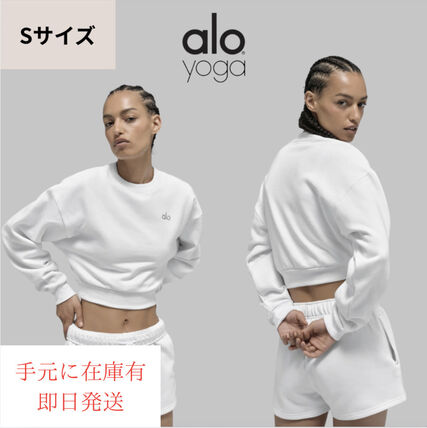 クロップド ALO Yoga(アロー) スウェット・トレーナー(レディース