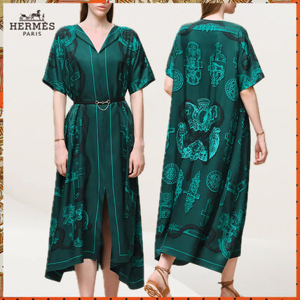 シルク HERMES(エルメス) ワンピース・オールインワン(レディース