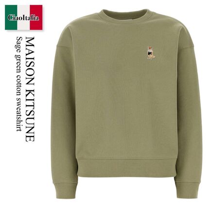 グリーン（緑）系 L MAISON KITSUNE(メゾンキツネ) スウェット