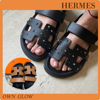 スタッズ HERMES(エルメス) サンダル・ミュール(レディース