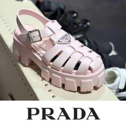 ピンク系 21.5cm PRADA(プラダ) サンダル・ミュール(レディース