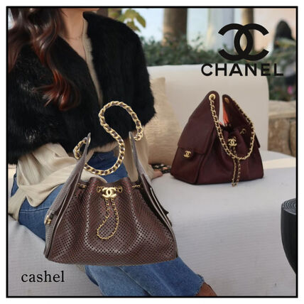 バーガンディ CHANEL(シャネル) バッグ・カバン(レディース