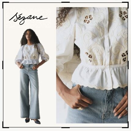 ホワイト（白）系 SEZANE(セザンヌ) ブラウス・シャツ(レディース
