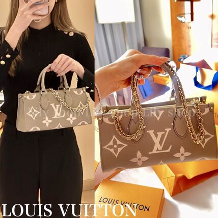 ベージュ系 日本 Louis Vuitton ONTHEGO(ルイヴィトン オンザゴー