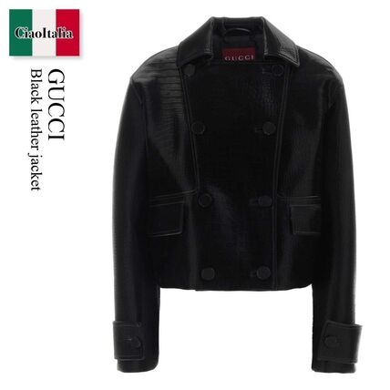 GUCCI(グッチ) レザージャケット・コート(レディース) - ブランド通販