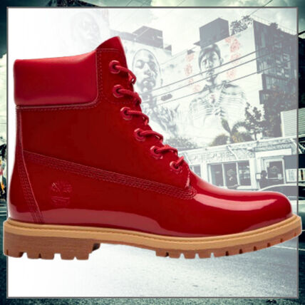 レッド（赤）系 Timberland 6 INCH BOOTS(ティンバーランド シックス