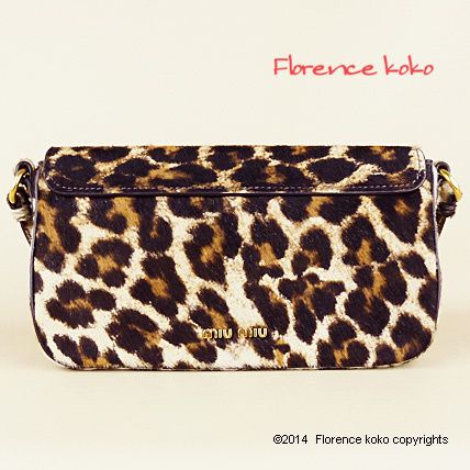 レア!!miumiu♪大人気ハラコレオパードショルダーAVORIO国内発送
