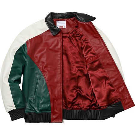 2018SS Supreme Studded Arc Logo Leather Jacket シュプリーム
