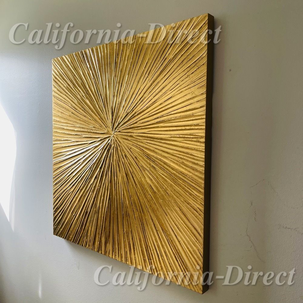 Madison Park Signature 76x76cm 金銀箔ウオールアート Sunburst