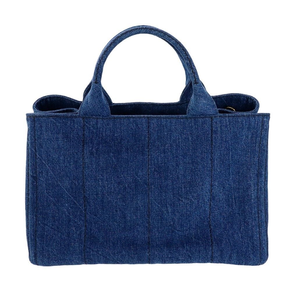 PRADA プラダ カナパ ショルダーバッグ トート バッグ デニム (PRADA