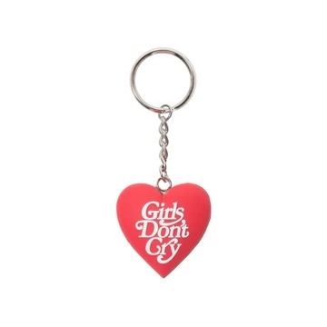 新作 Girls Don't Cry Heart Keychain ハート キーホルダー 赤 (Girls