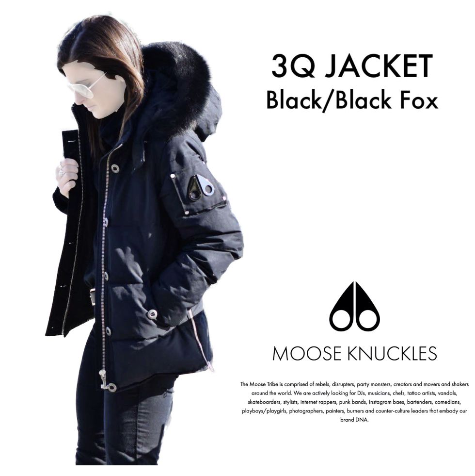 送料込!Moose Knuckles ムースナックルズ 3Q Jacket BK/BK (MOOSE