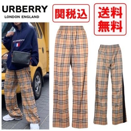 関税・送料込 Burberry チェックパンツ (Burberry/パンツ・ボトムス