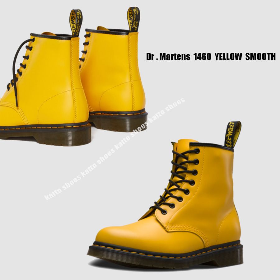 Dr Martens☆1460 YELLOW SMOOTH☆8ホール☆兼用 (Dr.Martens/ショート